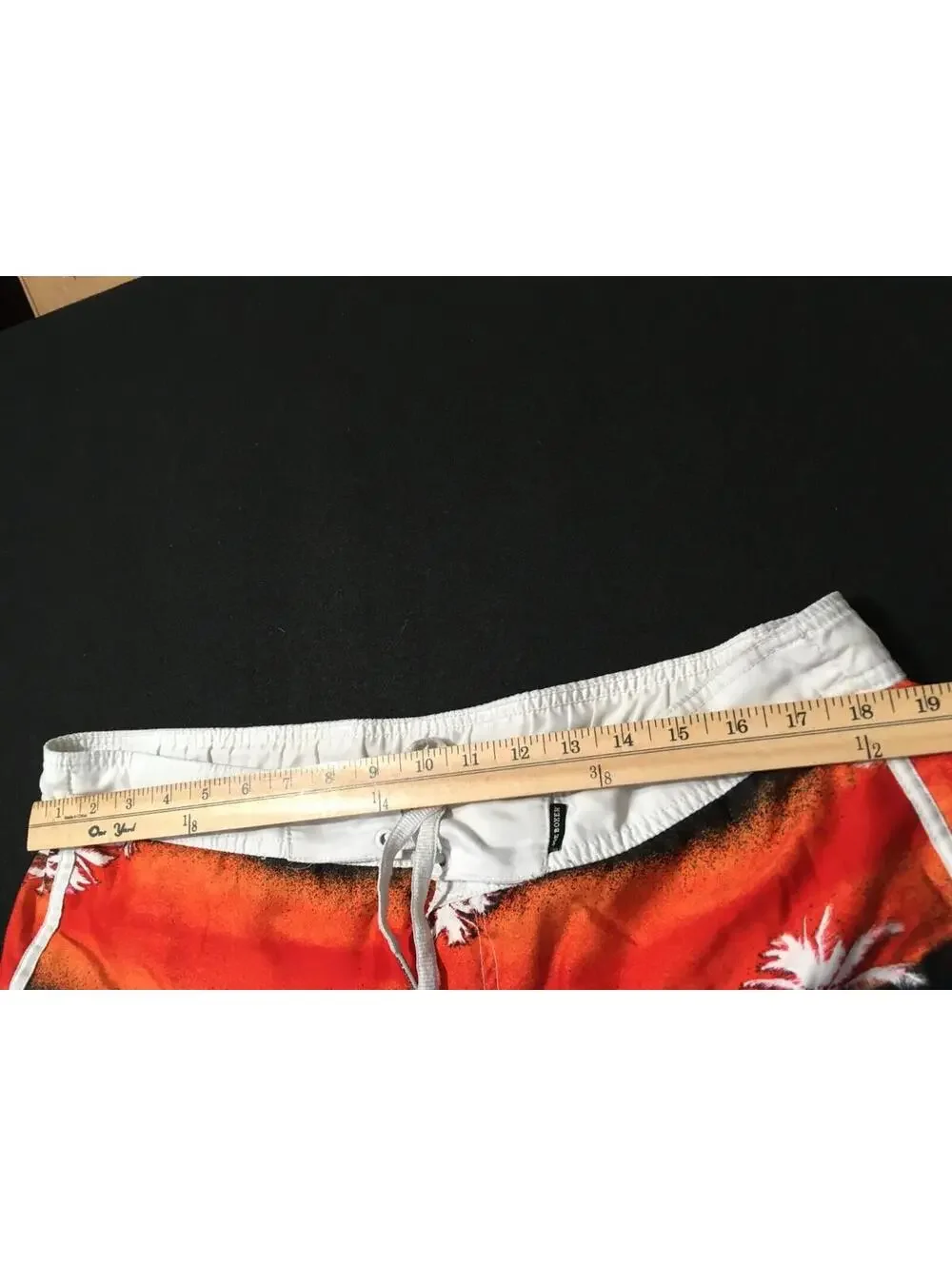 Joe Boxer Board Shorts Swim Trunks Mens Large palms tropical Lined - Picture 8 of 15